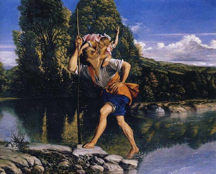 Orazio Gentileschi Saint Christopher France oil painting art